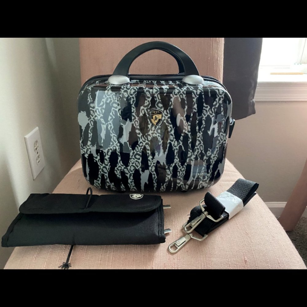 Heys Leopard beauty hard travel luggage case bag